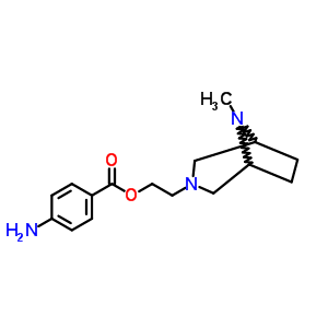 8-Methyl-3,8-diazabicyclo[3.2.1]octane-3-ethanol p-aminobenzoate Structure,63978-08-5Structure