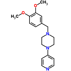 1-(3,4-Dimethoxybenzyl)-4-(4-pyridinyl)piperazine Structure,63978-41-6Structure