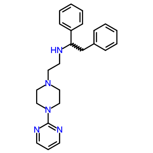 1-[2-[(1,2-Diphenylethyl)amino]ethyl ]-4-(2-pyrimidinyl)piperazine Structure,63978-43-8Structure