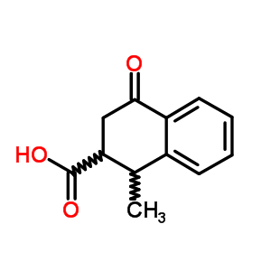 1-Methyl-4-oxo-1,2,3,4-tetrahydro-2-naphthoic acid Structure,63979-17-9Structure