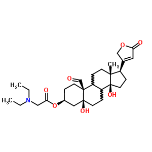 Strophanthidin 3-[(diethylamino)acetate] Structure,63979-66-8Structure