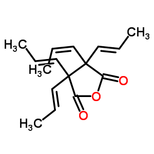 3,3,4,4-Tetrakis[(z)-prop-1-enyl]oxolane-2,5-dione Structure,63979-82-8Structure