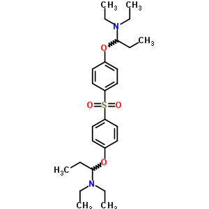 Bis[4-(1-diethylaminopropoxy)phenyl] sulfone Structure,63980-03-0Structure