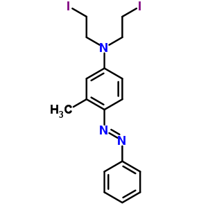 N,n-bis(2-iodoethyl)-2-methylazobenzen-4-amine Structure,63980-15-4Structure