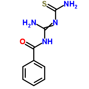 Benzamide,n-[[ (aminothioxomethyl)amino]iminomethyl ]- Structure,63980-64-3Structure