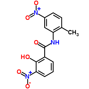 2-Hydroxy-n-(2-methyl-5-nitrophenyl)-3-nitrobenzamide Structure,63981-15-7Structure