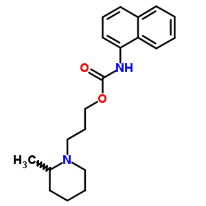 N-(1-naphtyl)carbamic acid 3-(2-methylpiperidino)propyl ester Structure,63982-21-8Structure