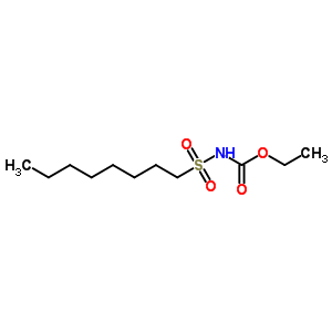 N-(octylsulfonyl)carbamic acid ethyl ester Structure,63982-22-9Structure