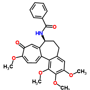 (S)-6,7-dihydro-1,2,3,10-tetramethoxy-7-(benzoylamino)benzo[a]heptalen-9(5h)-one Structure,63989-75-3Structure