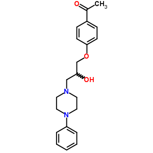 4’-[2-Hydroxy-3-(4-phenylpiperazino)propoxy]acetophenone Structure,63990-49-8Structure