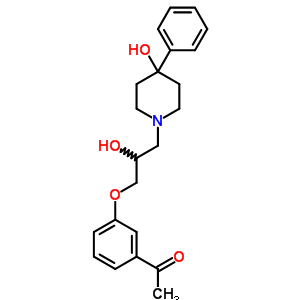 3’-[2-Hydroxy-3-(4-hydroxy-4-phenylpiperidino)propoxy]acetophenone Structure,63990-72-7Structure