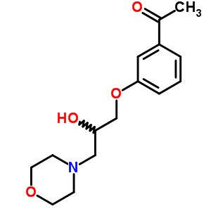 3’-(2-Hydroxy-3-morpholinopropoxy)acetophenone Structure,63990-82-9Structure