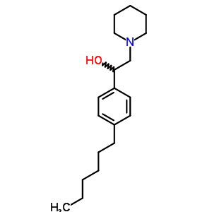 4-Hexyl-α-(piperidinomethyl)benzyl alcohol Structure,63991-19-5Structure