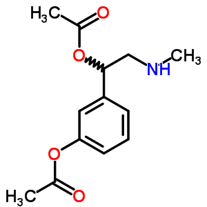 3-(Acetyloxy)-α-[(methylamino)methyl ]benzyl =acetate Structure,63991-22-0Structure