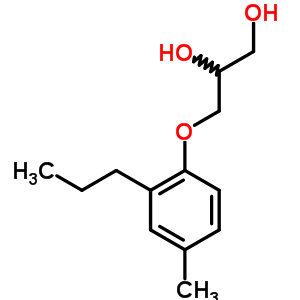 3-(2-Propyl-p-tolyloxy)-1,2-propanediol Structure,63991-80-0Structure