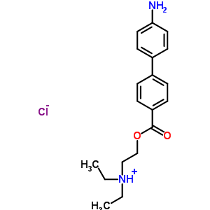 4-Biphenylcarboxylic acid,4’-amino-,2-(diethylamino)ethyl ester,hydrochloride Structure,63992-36-9Structure