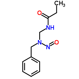 Propionamide,n-((n-nitrosobenzylamino)methyl)- Structure,64005-60-3Structure