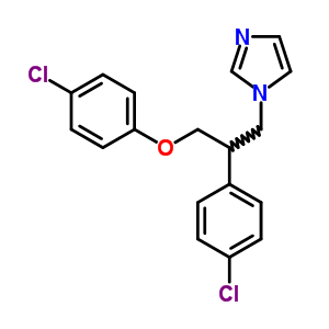 1H-imidazole,1-[3-(4-chlorophenoxy)-2-(4-chlorophenyl)propyl]- Structure,64009-76-3Structure