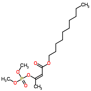 3-(Dimethoxyphosphinyloxy)-2-butenoic acid decyl ester Structure,64011-82-1Structure