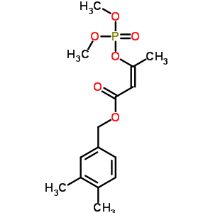 3-(Dimethoxyphosphinyloxy)-2-butenoic acid 3,4-dimethylbenzyl ester Structure,64011-83-2Structure