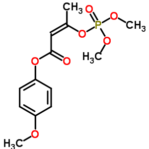 3-[(Dimethoxyphosphinyl)oxy]-2-butenoic acid 4-methoxyphenyl ester Structure,64011-84-3Structure