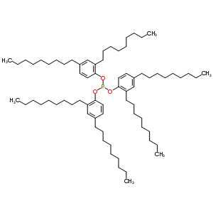 Phosphorous acid tris(2,4-dinonylphenyl) ester Structure,64033-89-2Structure