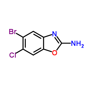 5-Bromo-6-chloro-2-benzoxazolamine Structure,64037-09-8Structure