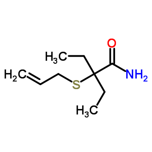 2-Allylthio-2-ethylbutyramide Structure,64037-65-6Structure