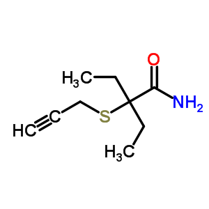 2-Ethyl-2-(2-propynylthio)butyramide Structure,64037-68-9Structure