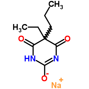 5-Ethyl-5-propyl-2-sodiooxy-4,6(1h,5h)-pyrimidinedione Structure,64038-27-3Structure