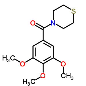 4-(3,4,5-Trimethoxybenzoyl)thiomorpholine Structure,64038-98-8Structure