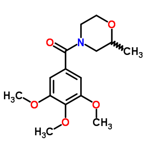 2-Methyl-4-(3,4,5-trimethoxybenzoyl)morpholine Structure,64039-11-8Structure