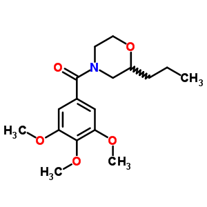 2-Propyl-4-(3,4,5-trimethoxybenzoyl)morpholine Structure,64039-17-4Structure