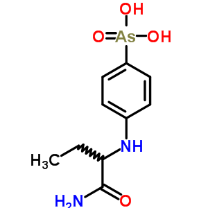 P-[(1-carbamoylpropyl)amino]phenylarsonic acid Structure,64046-99-7Structure