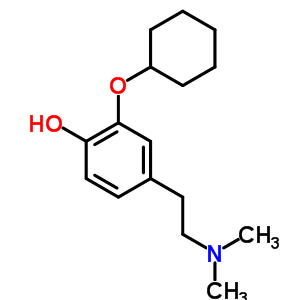 2-(Cyclohexyloxy)-4-[2-(dimethylamino)ethyl]phenol Structure,64047-86-5Structure