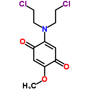 5-[Bis(2-chloroethyl)amino]-2-methoxy-1,4-benzoquinone Structure,64048-63-1Structure