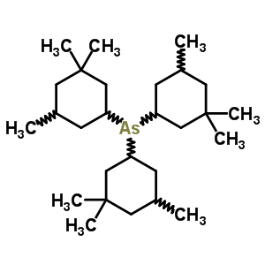 Tris(3,3,5-trimethylcyclohexyl)arsine Structure,64048-98-2Structure