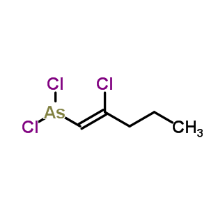 Dichloro(2-chloro-1-pentenyl)arsine Structure,64049-18-9Structure