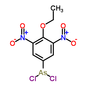 Dichloro(4-ethoxy-3,5-dinitrophenyl)arsine Structure,64049-19-0Structure