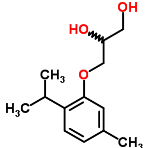 3-(6-Isopropyl-m-tolyloxy)-1,2-propanediol Structure,64049-39-4Structure