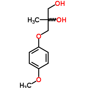 3-(P-methoxyphenoxy)-2-methyl-1,2-propanediol Structure,64049-43-0Structure