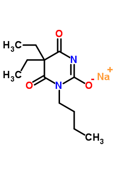 1-Butyl-5,5-diethyl-2-sodiooxy-4,6(1h,5h)-pyrimidinedione Structure,64058-19-1Structure