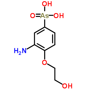 3-Amino-4-(2-hydroxyethoxy)phenylarsonic acid Structure,64058-65-7Structure