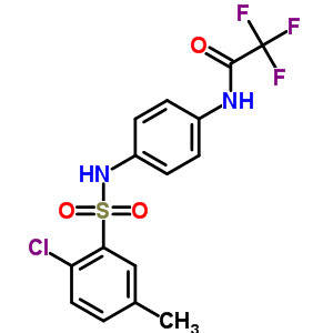 4-[(2-Chloro-5-methylphenyl)sulfonylamino]-2,2,2-trifluoroacetanilide Structure,64058-75-9Structure