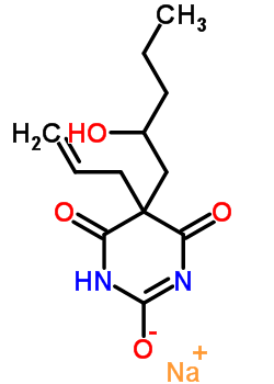 5-Allyl-5-(2-penten-1-yl)-2-sodiooxy-4,6(1h,5h)-pyrimidinedione Structure,64082-42-4Structure