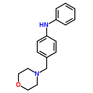 Benzenamine,4-(4-morpholinylmethyl)-n-phenyl- Structure,64097-54-7Structure