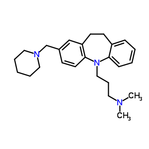 10,11-Dihydro-n,n-dimethyl-2-(1-piperidinylmethyl)-5h-dibenz[b,f]azepine-5-propan-1-amine Structure,64097-63-8Structure