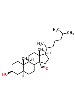 3-Hydroxycholest-7-ene-14-carbaldehyde Structure,64116-60-5Structure