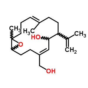 (1R,4e,6s,7r,10e,14r)-6-hydroxy-10,14-dimethyl-7-(1-methylethenyl)-15-oxabicyclo[12.1.0]pentadeca-4,10-diene-4-methanol Structure,64180-67-2Structure