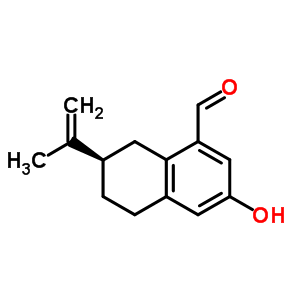 (R)-5,6,7,8-tetrahydro-3-hydroxy-7-isopropenyl-1-naphthalenecarbaldehyde Structure,64185-18-8Structure